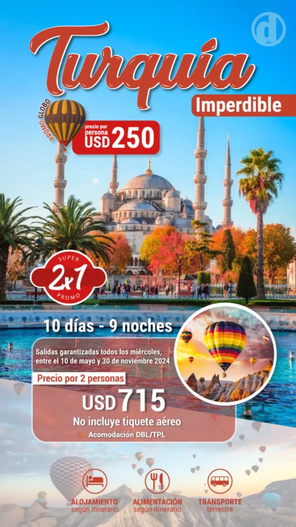 promocional Turquía 2x1