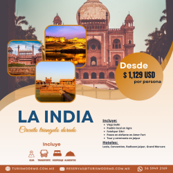 promocional la india circuito: triangulo dorado