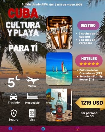 Cuba: cultura y playa